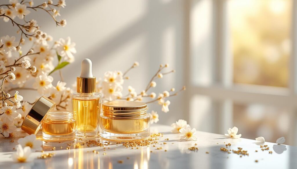 Les bienfaits des produits de beauté au gold cosmetic de luxe