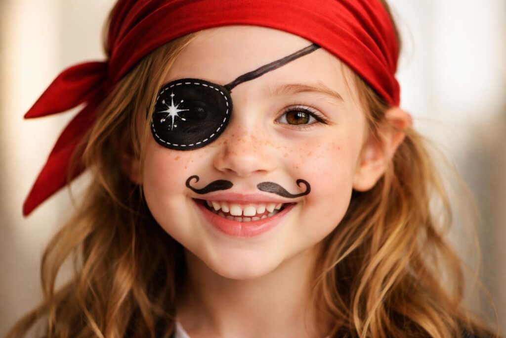 Idées de maquillage pirate pour fillette : guide facile et amusant
