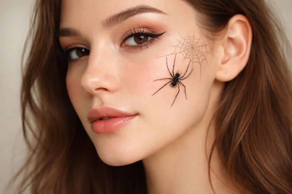 Maquillage araignée visage facile : astuces simples pour un look réussi
