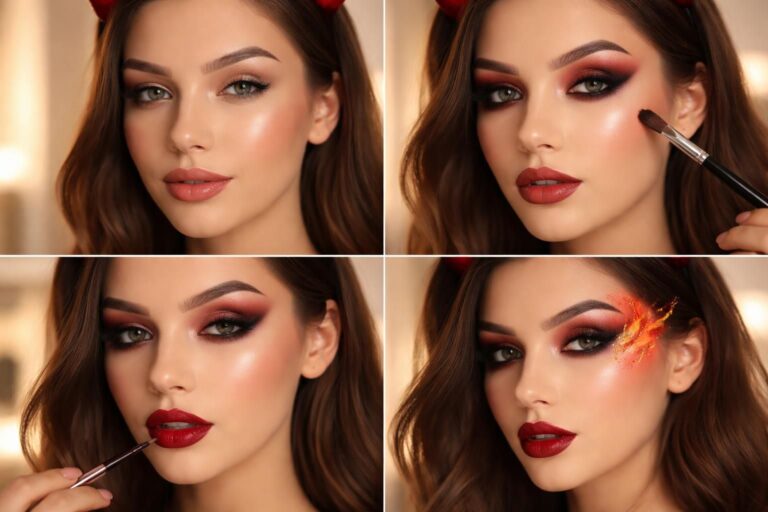 Maquillage diablesse facile : guide étape par étape pour un look réussi