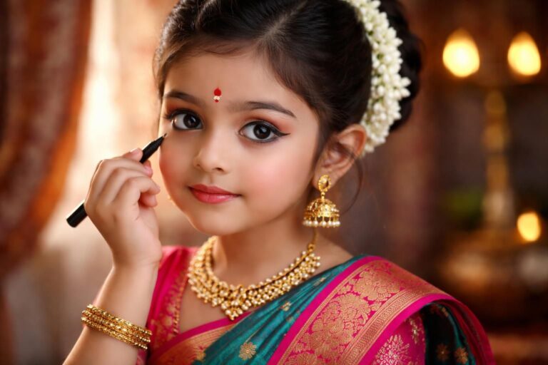 Maquillage indienne fillette : conseils et astuces pour un look traditionnel réussi
