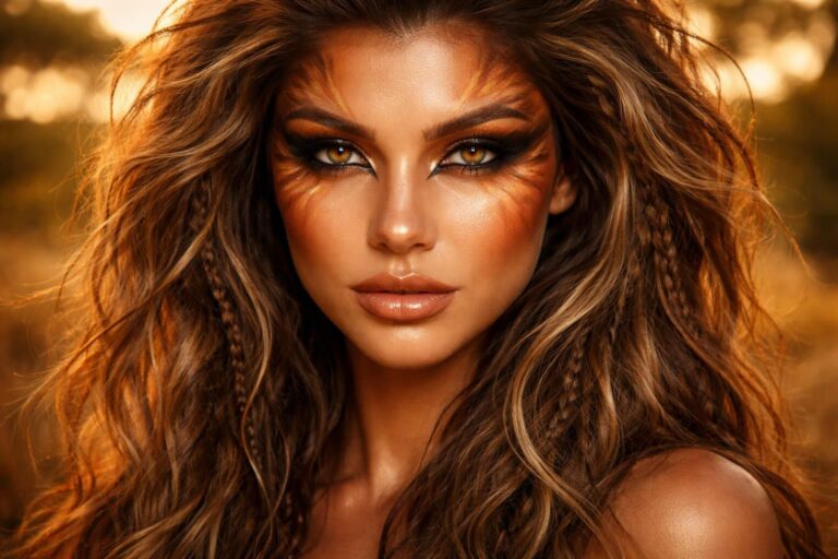 Maquillage lionne : astuces pour un look sauvage et captivant