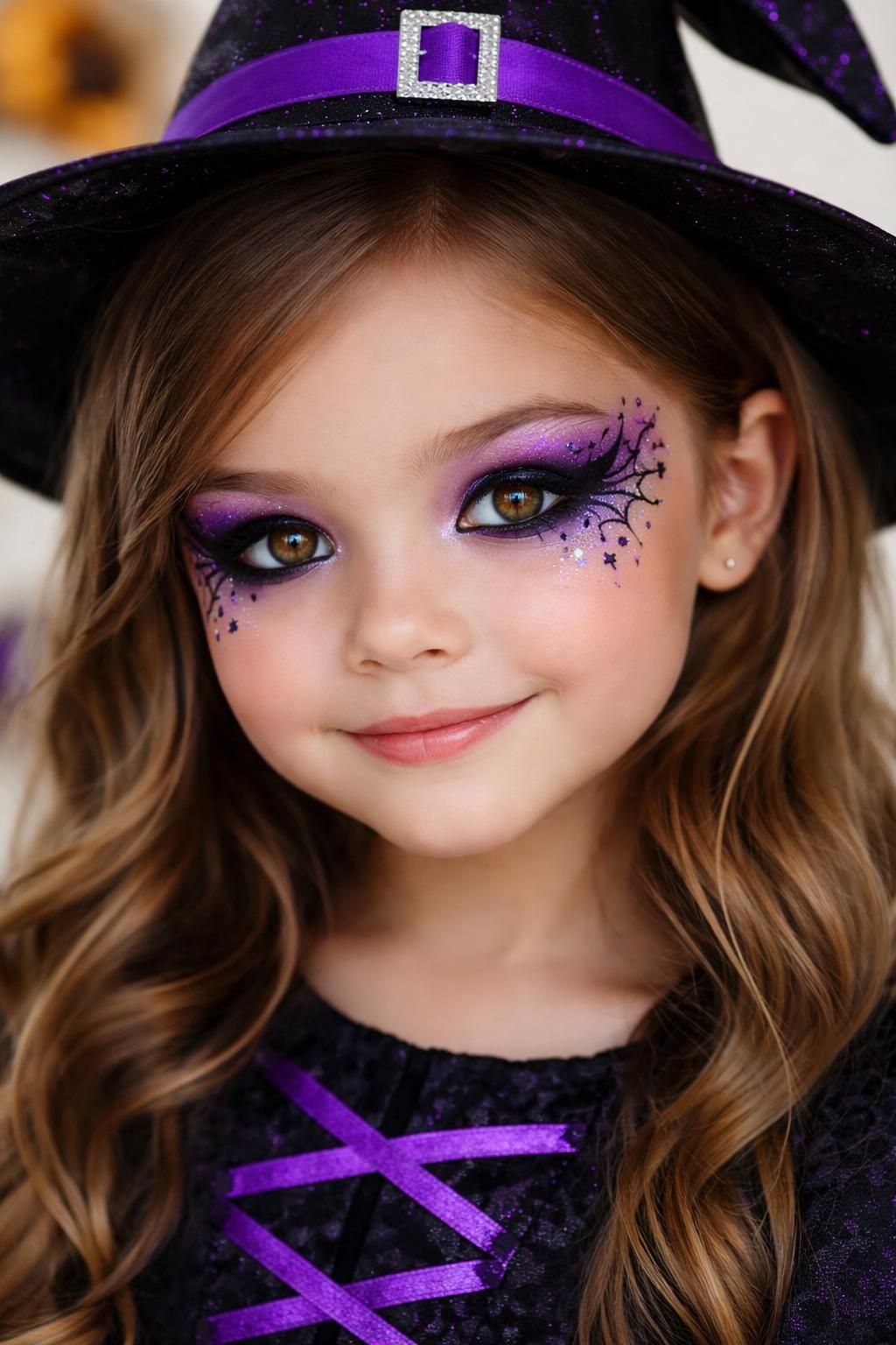 découvrez un maquillage de sorcière simple et rapide à réaliser, parfait pour les petites filles qui veulent un look ensorcelant sans effort.