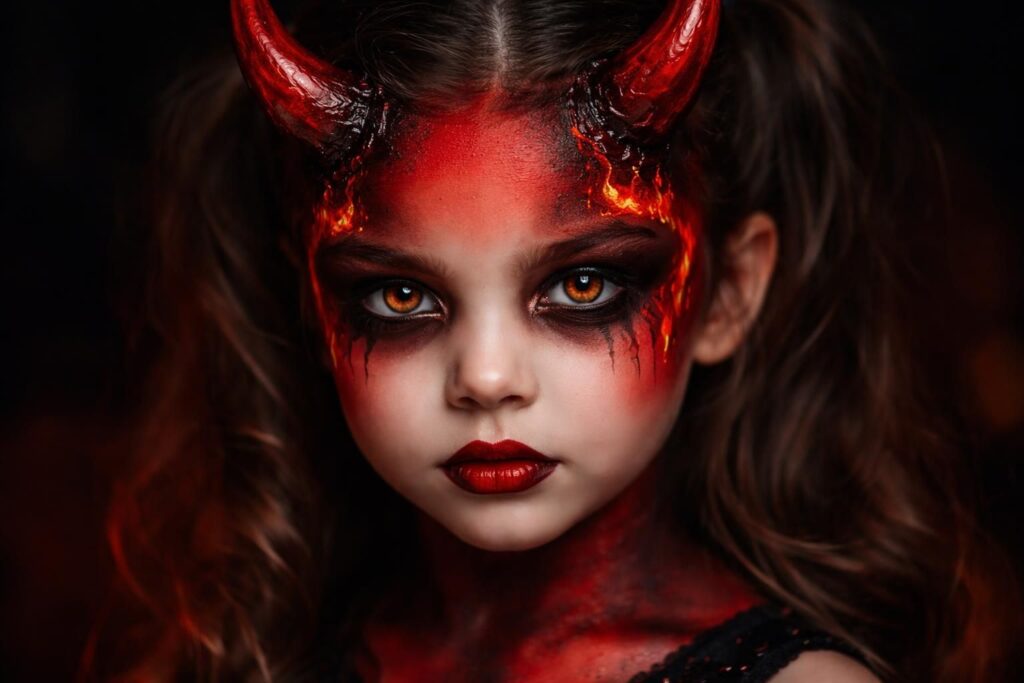 découvrez nos astuces pour un maquillage de diablesse fillette réussi, alliant allure effrayante et charme enfantin pour halloween ou carnaval.