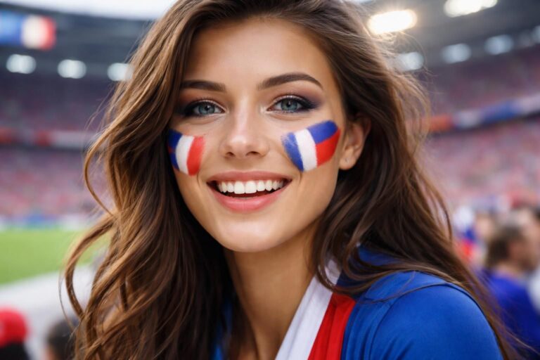 Maquillage football france : comment afficher ses couleurs avec style
