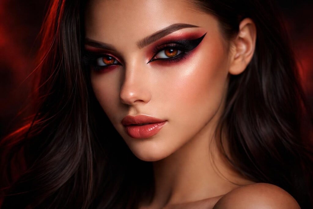 Maquillage yeux diablesse : astuces pour un regard envoûtant