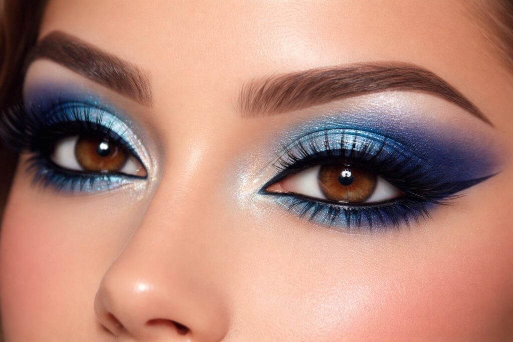 découvrez nos astuces de maquillage en bleu pour sublimer vos yeux marrons et illuminer votre regard avec élégance et style.