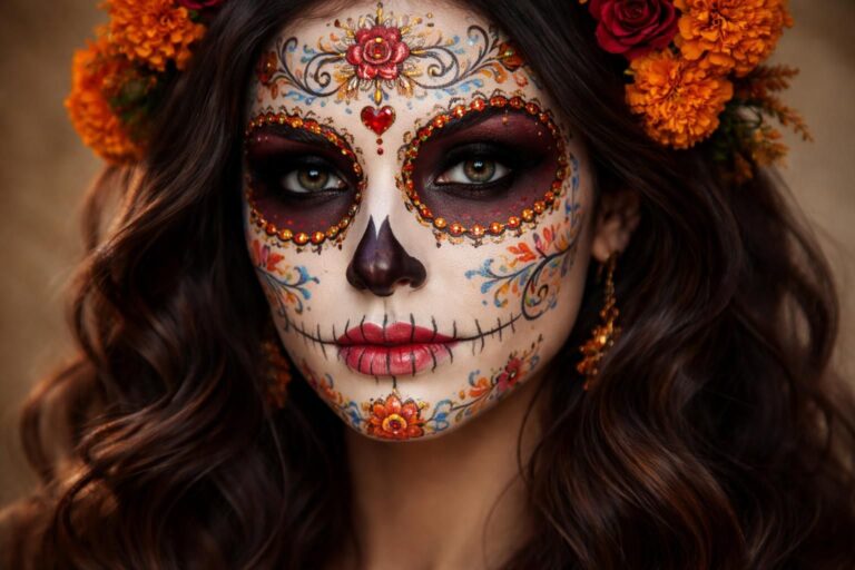 Maquillage tête de mort mexicaine : guide complet et astuces pour un look réussi
